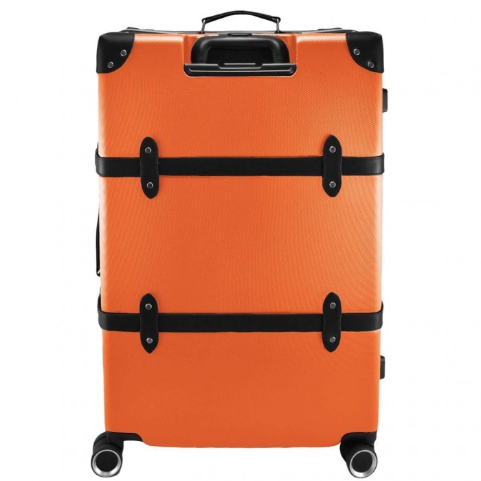 Чемодан Semi Line 28" L Оранжевый/Чёрный T5675-4 | Объёмный 96.5 л ABS-пластик 4 колеса с кодовым замком