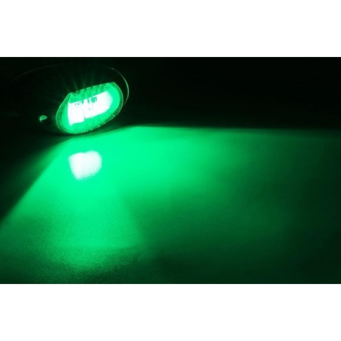 Пара навигационных LED огней C91106S-B для лодки и катера нержавеющая сталь бортовые ходовые зеленый