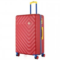 Валіза Semi Line 28" L Червоний T5802-3 | Об'єм 100 л | ABS-пластик | 4 колеса | Кодовий замок | Поля для