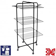 Настільна сушарка для білизни Casa Si Athletic 3 Black CS92185E04E - вертикальна з довжиною роботи 30 м 4