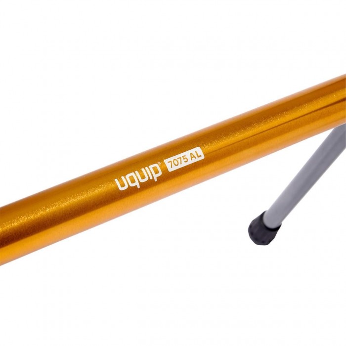 Кресло раскладное Uquip Infinity Lounger Серое 244047 для кемпинга до 120 кг с легким алюминиевым каркасом