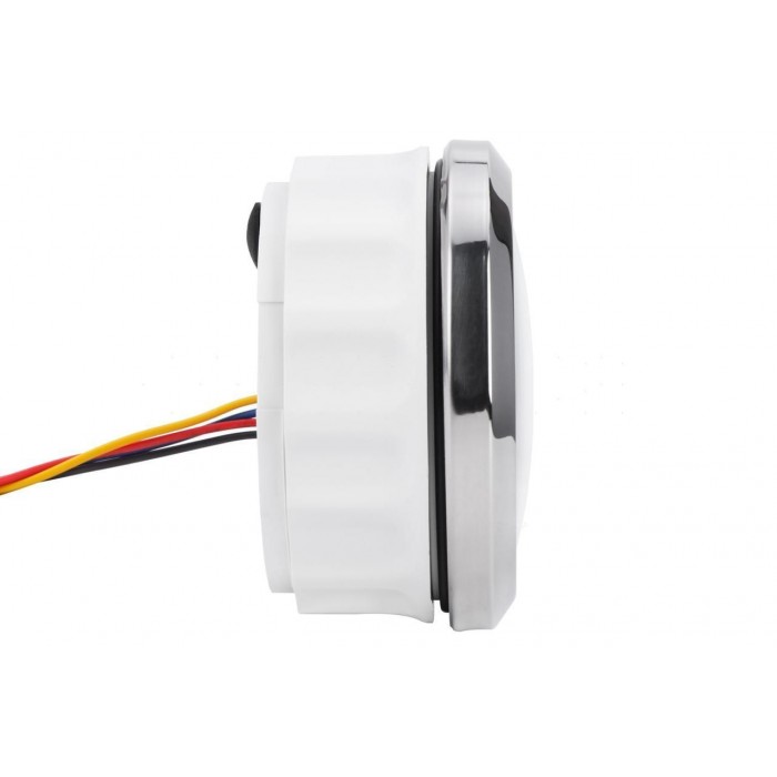 Тахометр судовой для лодки и катера I GAUGE со счетчиком моточасов 0-7000 RPM LED дисплей 85MM белый хромиров