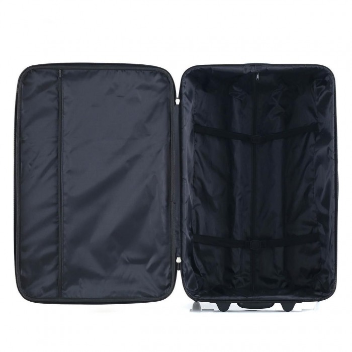 Чемодан Semi Line 24" M Черный/Синий Линии T5753-2 с защитой от воды 50 л скрытыми колесами жесткий корпус дл