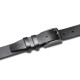 Чоловічий шкіряний ремінь Semi Line Black P8230-0 L натуральна шкіра ширина 3.3 см пряжка-гвіздь для поясу