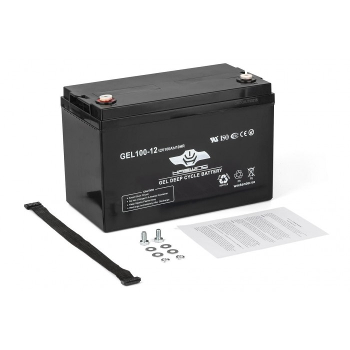 Акумулятор гелевий Haswing 100 Ah 12 V 100 Ah gel H для човнових електромоторів 100Ah gel H