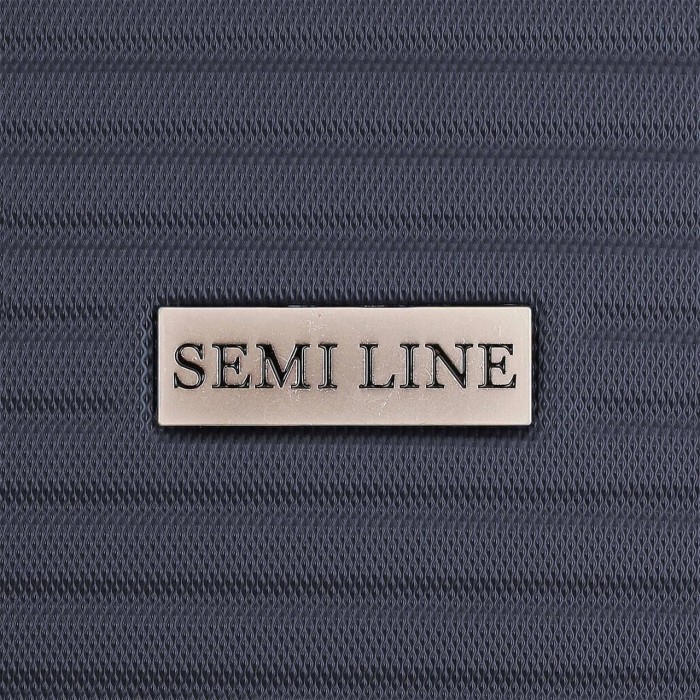 Вализа Semi Line 28" (L) Темно-синяя (T5712-3) с расширяющимся клапаном 102 л ABS-пластик 4 колеса