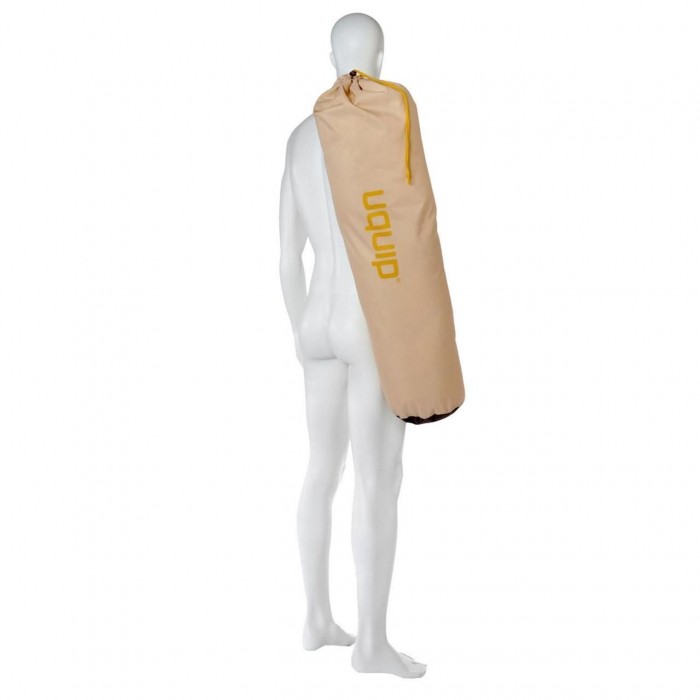 Крісло розкладне Uquip Justy XL Пісочний/Сірий 244045 з високою спинкою та регульованим нахилом для кемпінгу