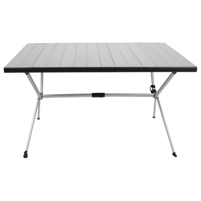 Стол Bo-Camp Lamel 121x80 см алюминиевый 1404438 для кемпинга, устойчивый на 6-8 человек