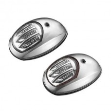 Пара навигационных LED огней C91106S-B для лодки и катера нержавеющая сталь бортовые ходовые зеленый
