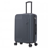 Чемодан Semi Line 24" M Темно-синій-Зелений T5859-2 з кодовим замком 69 л ABS-пластик 4 колеса легкий