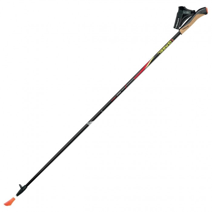 Палки для скандинавської ходьби Gabel FX-75 Snake Carbon 120 см карбонові з подвійними шипами легкі 2 роки