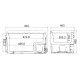 Компресорний автохолодильник Альпікул U75E 74 літри до -20℃ живлення 12/24/220 В для поїздок та кемпінгу