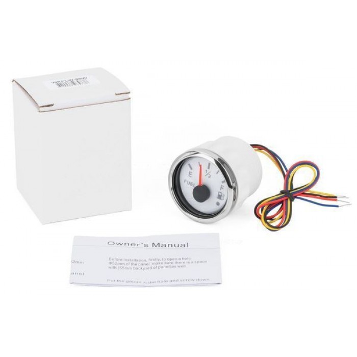 Датчик топлива судовой для лодки и катера I GAUGE 52MM с белым LED дисплеем 240-33 0-190 OHM