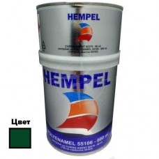 Фарба для човнів катерів та суден POLYENAMEL зелена Green 750 мл двокомпонентна Hempel стійка до морської