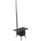 Дровяная печь Bo-Camp Falconwood Black 8618600 для дома и кемпинга с секционным дымоходом и медленным сгорани