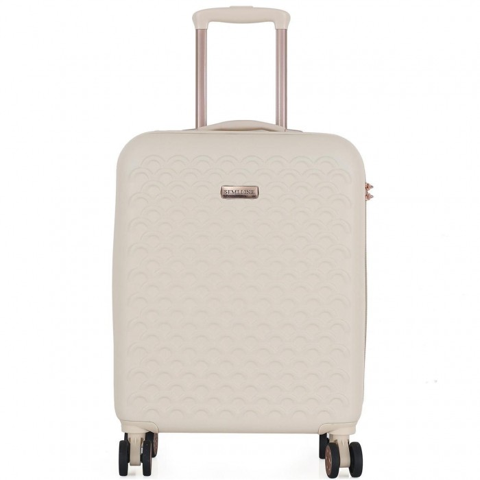Чемодан Semi Line 20" S Ercu T5791-1 на 4 колесах з кодовим замком, жорсткий ABS-пластик, об'єм 44 л