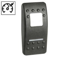 Клавиша Carling Switch Contura II 11 с подсветкой для приборной панели черный поликарбонат нескользящее