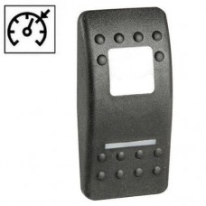 Клавиша Carling Switch Contura II 11 с подсветкой для приборной панели черный поликарбонат нескользящее