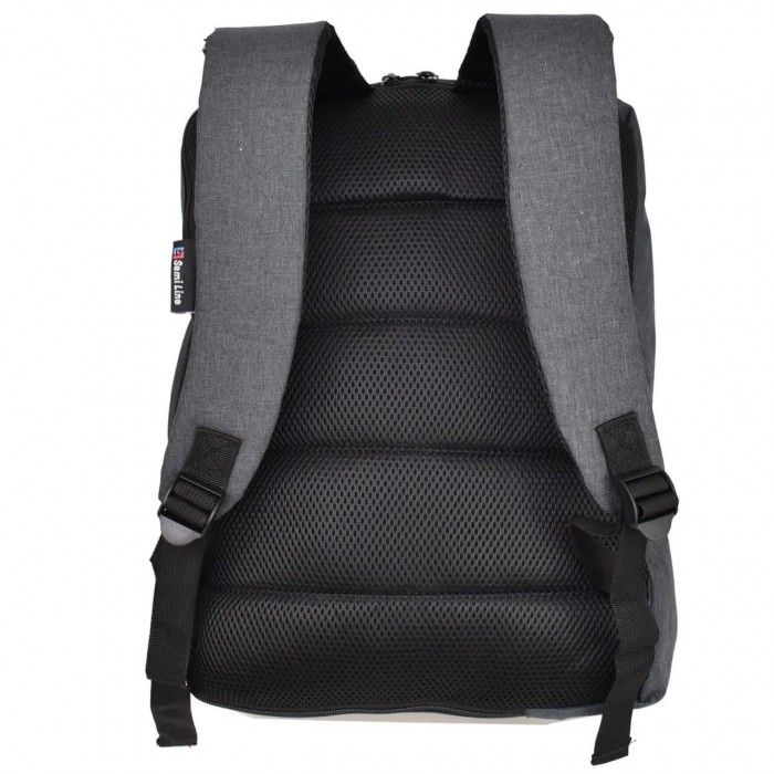 Рюкзак-сумка Semi Line 14 Графит P8388-9 для ноутбука 15.6" 14 л прочный полиэстер анатомический