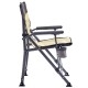 Розкладне крісло Uquip Roxy Sand/Grey 244038 для кемпінгу, сталевий каркас, максимальне навантаження 120 кг