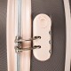 Чемодан Semi Line 20" S Коричневый/Розовый Крем T5673-2 для ручной клади 27 л с кодовым замком на 4 колесах
