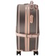 Чемодан Semi Line 20" S Коричневый/Розовый Крем T5673-2 для ручной клади 27 л с кодовым замком на 4 колесах