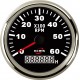 Тахометр со счетчиком моточасов ECMS PMH3-BS-6K черный 90мм для лодки и катера рабочее напряжение 9-32 VDC