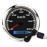 GPS спидометр судовой для лодки и катера 60км/ч I GAUGE WPSP270-GPS-60B черный 52 мм новый точный надежный