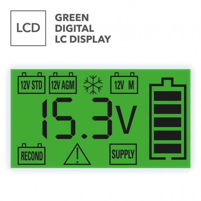 Зарядник для автоакумуляторів Trotec PBCS 6A 12V до 150Ah з РК-екраном IP65 6