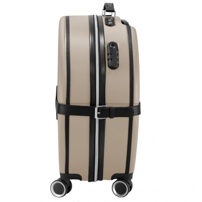 Чемодан Semi Line 24" M Шампань/Чёрный T5674-3 с кодовым замком 4 колеса объём 49 л ABS-пластик