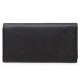 Женский кошелек Semi Line Black 3052 из искусственной кожи Saffiano, 5 слотов для карт, 3 отделения для денег