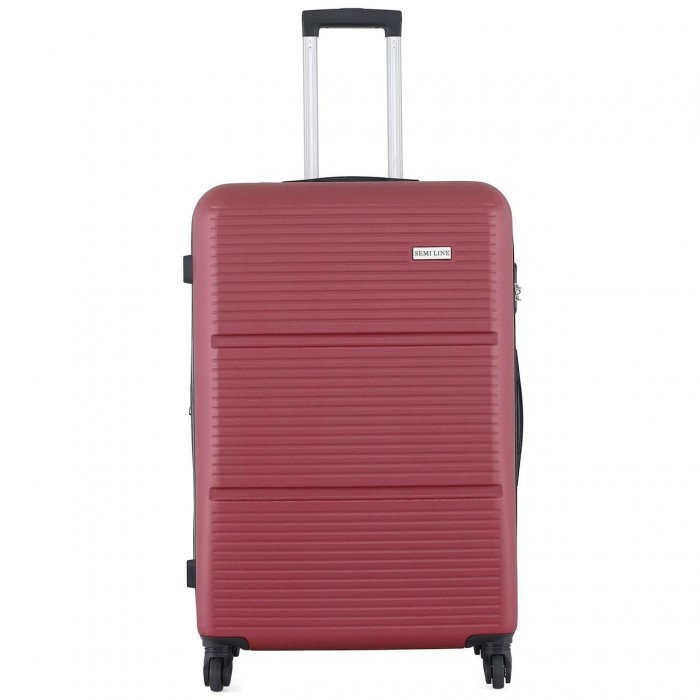 Чемодан Semi Line 28" L Вишня T5639-3 с расширением 4 колеса ABS-пластик 99 л кодовый замок
