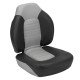 Складне сидіння для човна і катера RYE PREMIUM SEAT PRO 22″ X 18″ X 18″ чорнo-сіре з морського вінілy HM40