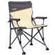 Розкладне крісло Uquip Roxy Sand/Grey 244038 для кемпінгу, сталевий каркас, максимальне навантаження 120 кг