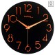 Настенные часы Technoline WT7230 Black кварцевые с диаметром 290 мм, черный циферблат, батарейное питание