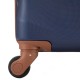 Вализа Semi Line 20" L Темно-синяя T5706-1 с расширяющимся клапаном 4 колеса кодовый замок 41 л ABS-пластик