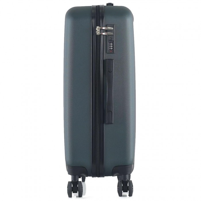 Чемодан Semi Line 24" M Петроль T5761-3 – жесткий из ABS-пластика, 4 колеса, кодовый замок