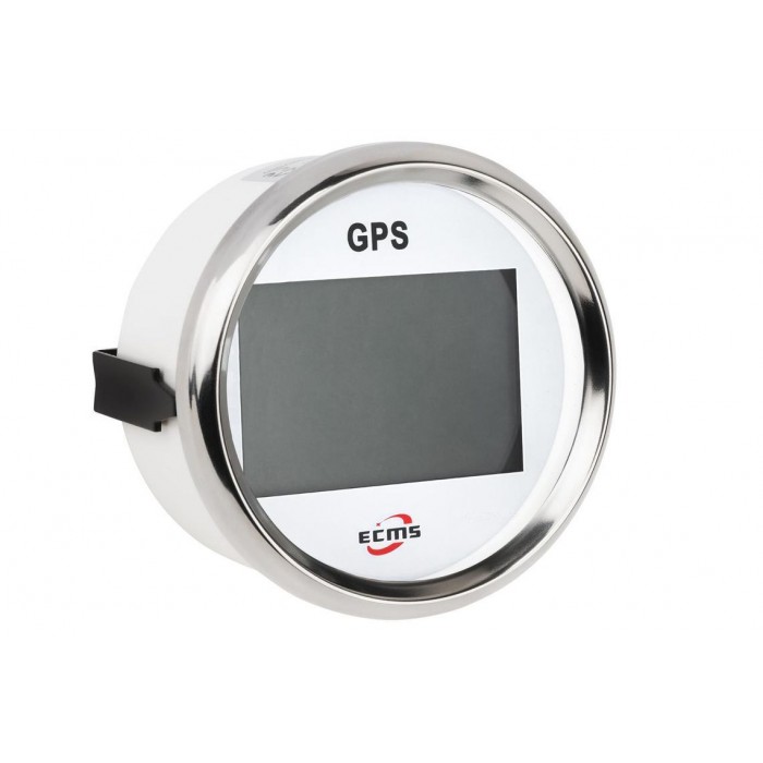 GPS спидометр мультиэкран ECMS PLG2-WS-GPS для лодки и катера белый 90 мм диаметр посадочного отверстия 85