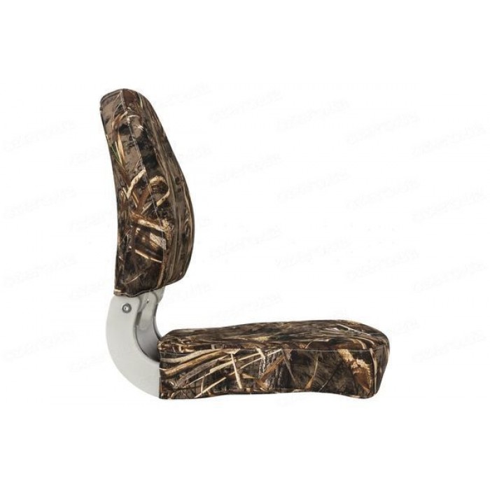 Сидіння для човна, катера та яхти Pro Angler Ергономічне камуфляж REALTREE MAX 5 складане пластикове з низькою спинкою