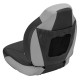 Складне сидіння для човна і катера RYE PREMIUM SEAT PRO 22″ X 18″ X 18″ чорнo-сіре з морського вінілy HM40