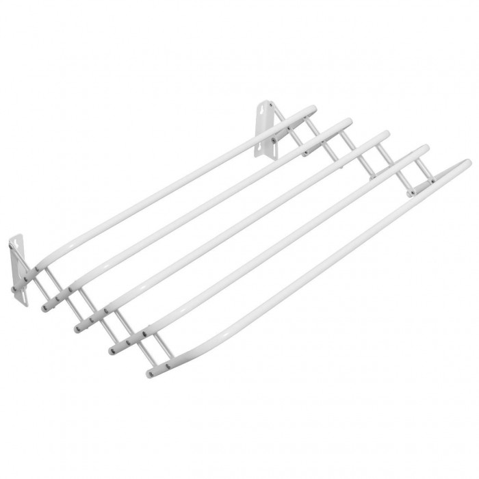 Настінна сушарка для білизни Casa Si Towel Flex 4 White CS92195X10 4 м сталь 5 стержнів біла