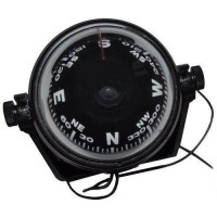 Компас на кронштейне 52 мм чёрный Sunfine Marine для лодки и катера с LED подсветкой и карданным шарниром