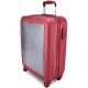 Чемодан Semi Line 20" S Красный T5474-2 с прозрачной панелью, кодовым замком и 4 колесами