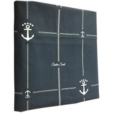 Скатертина Sailor Soul водоотштовхувальна 115х100 см синя для столу Marine Business з м'якого матеріалу