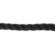 Мотузка Polyester 3 strand rope 10mm 30m чорна для швартування човна та катера діаметр 10 мм довжина 30 м