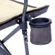 Розкладне крісло Uquip Roxy Sand/Grey 244038 для кемпінгу, сталевий каркас, максимальне навантаження 120 кг