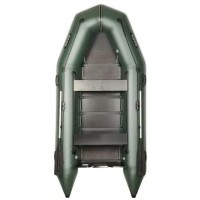 Надувная лодка БАРК BT-330D ПВХ с книжной сланью моторная на четыре места с передвижными сиденьями и привальн