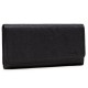 Женский кошелек Semi Line Black 3052 из искусственной кожи Saffiano, 5 слотов для карт, 3 отделения для денег