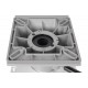 Фіксована алюмінієва стійка для човна і катера H-330 мм 91112 кріплення 150х150 мм вага 2150 г діаметр