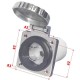Розетка панельная 3-х контактная судовая для лодки катера Osculati IP56 220/110 В 50 А нержавеющая сталь